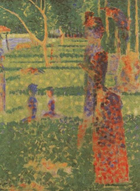 Georges Seurat Couple Norge oil painting art
